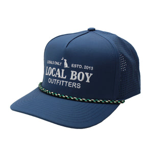 LOCAL BOY OUTFITTERS Men's Hats SLATE Local Boy Simple Text Perf Rope Hat || David's Clothing L3000289SLT