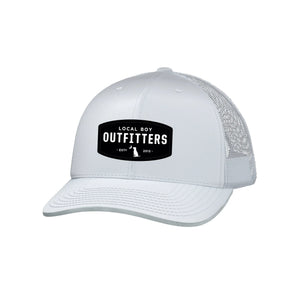 LOCAL BOY OUTFITTERS Men's Hats WHITE / OS Local Boy Men's Woven Patch Trucker Hat || David's Clothing L3000013WHT