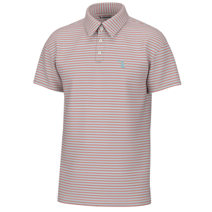 LOCAL BOY OUTFITTERS Men's Polo SALMON/BLUE / S Local Boy Men's Surfside Polo || David's Clothing L1200022SBW
