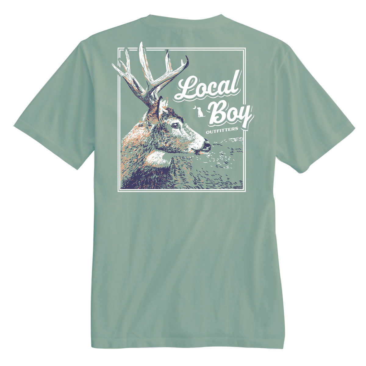 LOCAL BOY OUTFITTERS Men's Tees BAY / S Local Boy Men's Stag Profile T-Shirt L1000792BAY