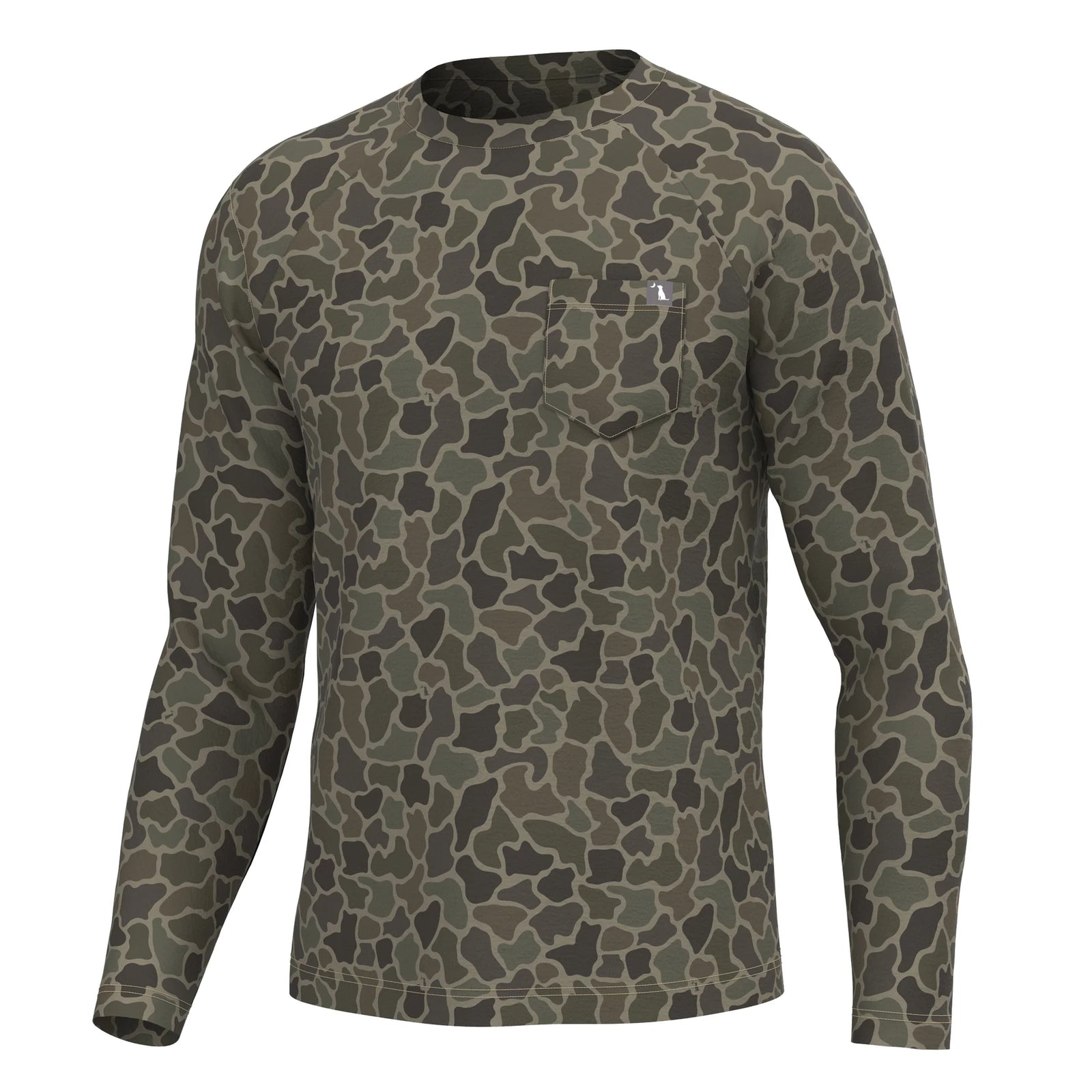 LOCAL BOY OUTFITTERS Men's Tees BRUSH CAMO / S Local Boy Long Sleeve Heather Performance Shirt L1400083BCM