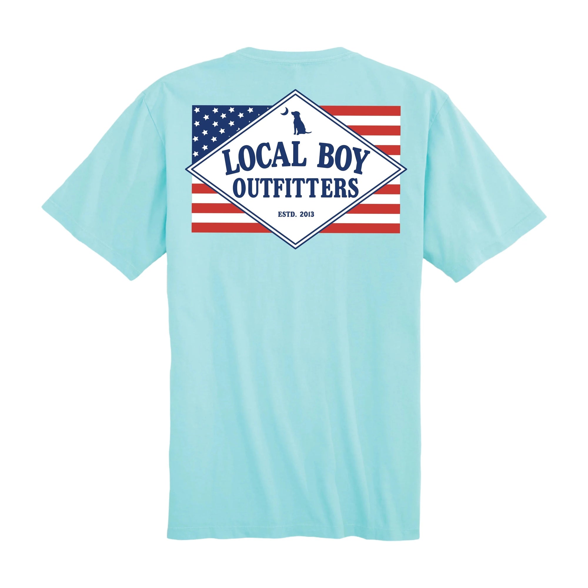 LOCAL BOY OUTFITTERS Men's Tees Local Boy Founder's Flag America T-Shirt || David's Clothing