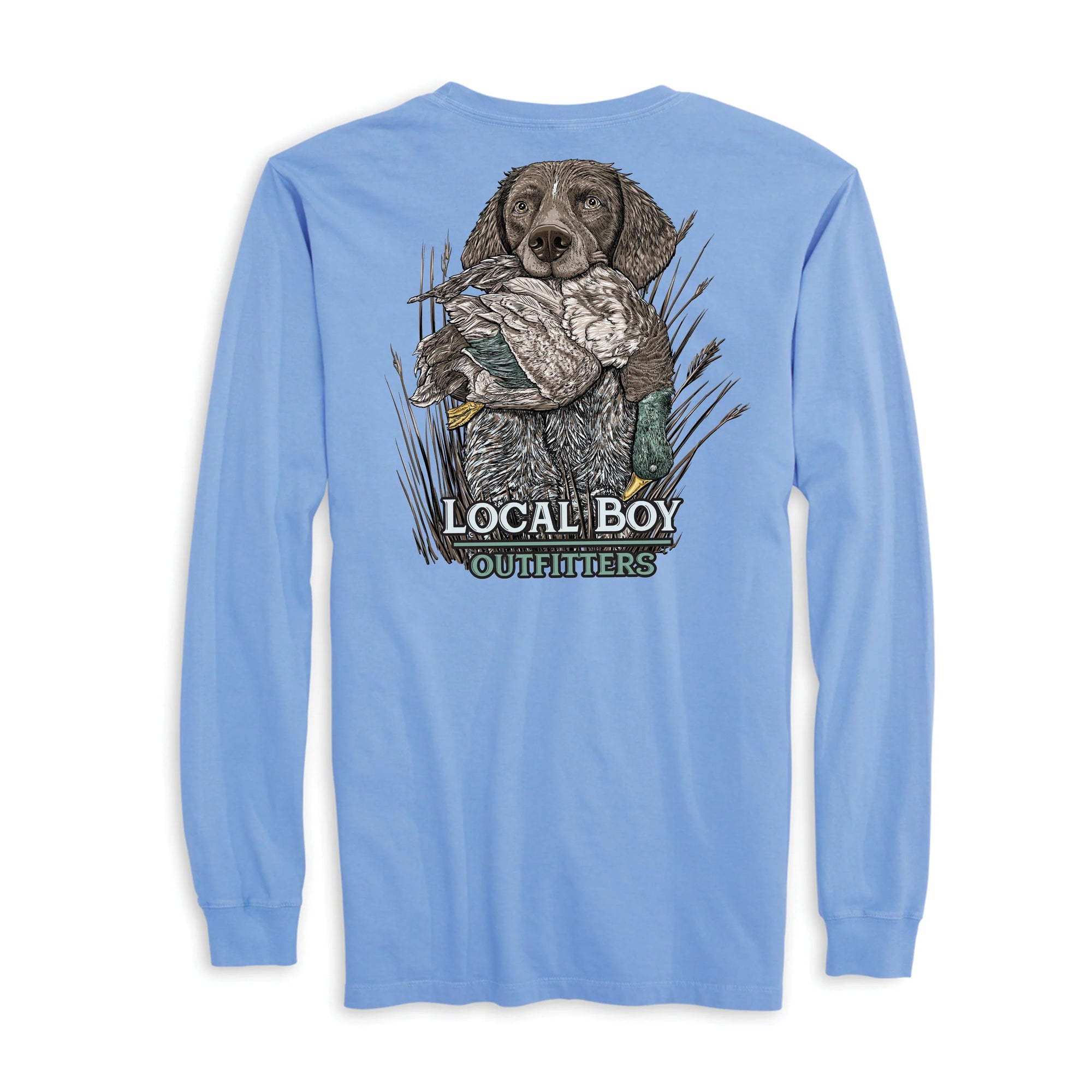 LOCAL BOY OUTFITTERS Men's Tees Local Boy L/S GSP Retrieve T-Shirt || David's Clothing