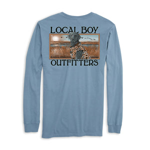 LOCAL BOY OUTFITTERS Men's Tees Local Boy L/S Marsh Dog T-Shirt || David's Clothing