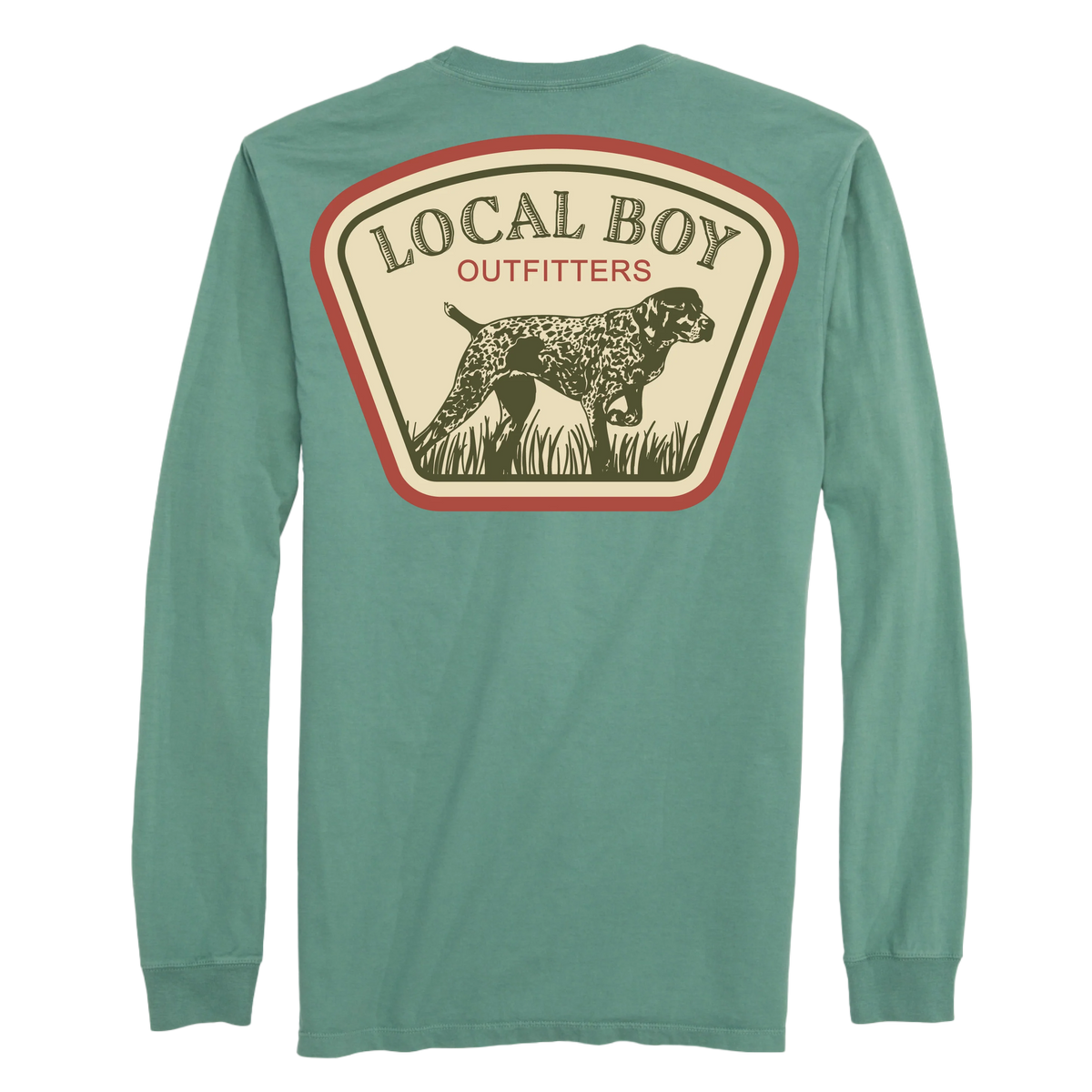 LOCAL BOY OUTFITTERS Men's Tees Local Boy Men's GSP Badge Long Sleeve T-Shirt