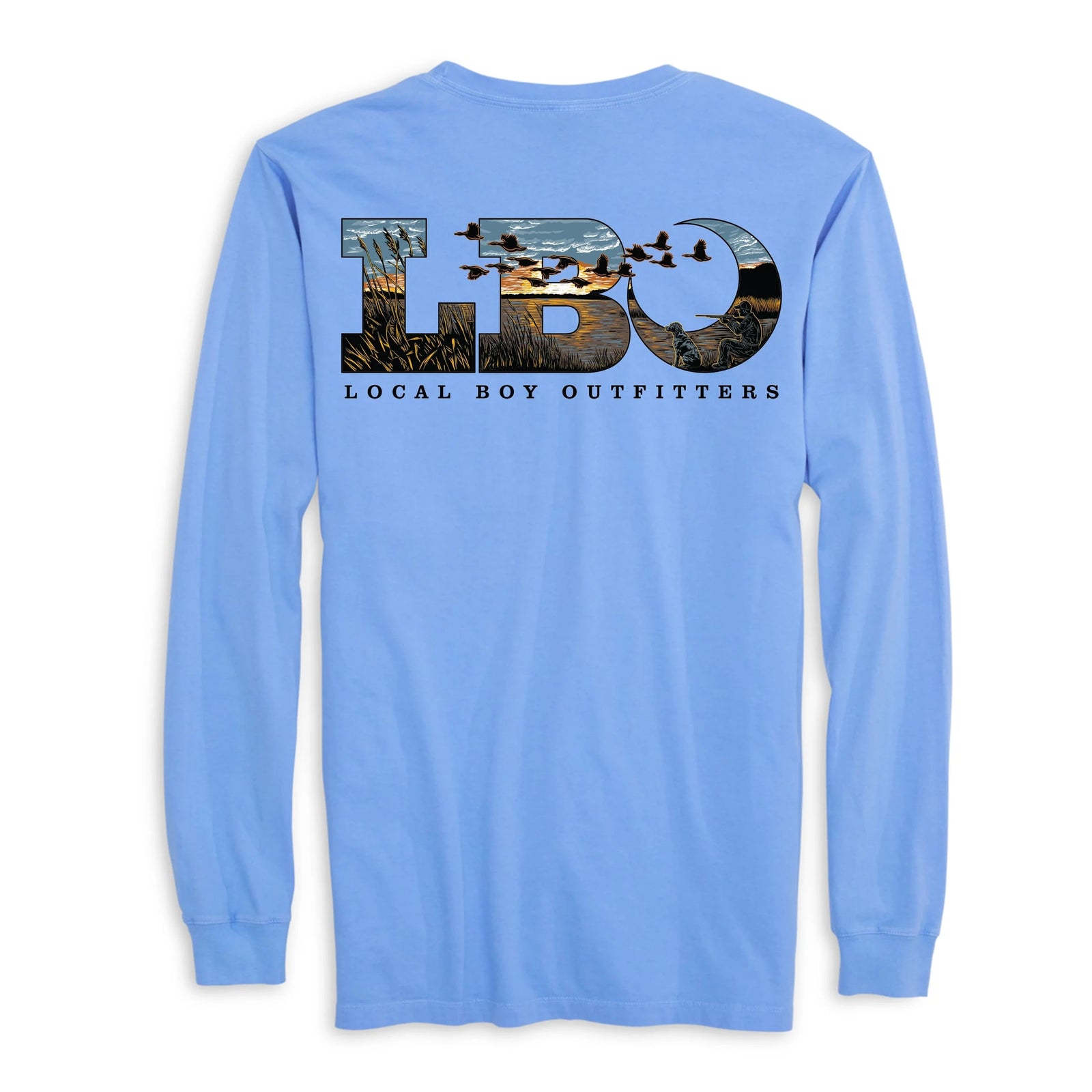 LOCAL BOY OUTFITTERS Men's Tees Local Boy Men's LBO Marsh Scene L/S T-Shirt