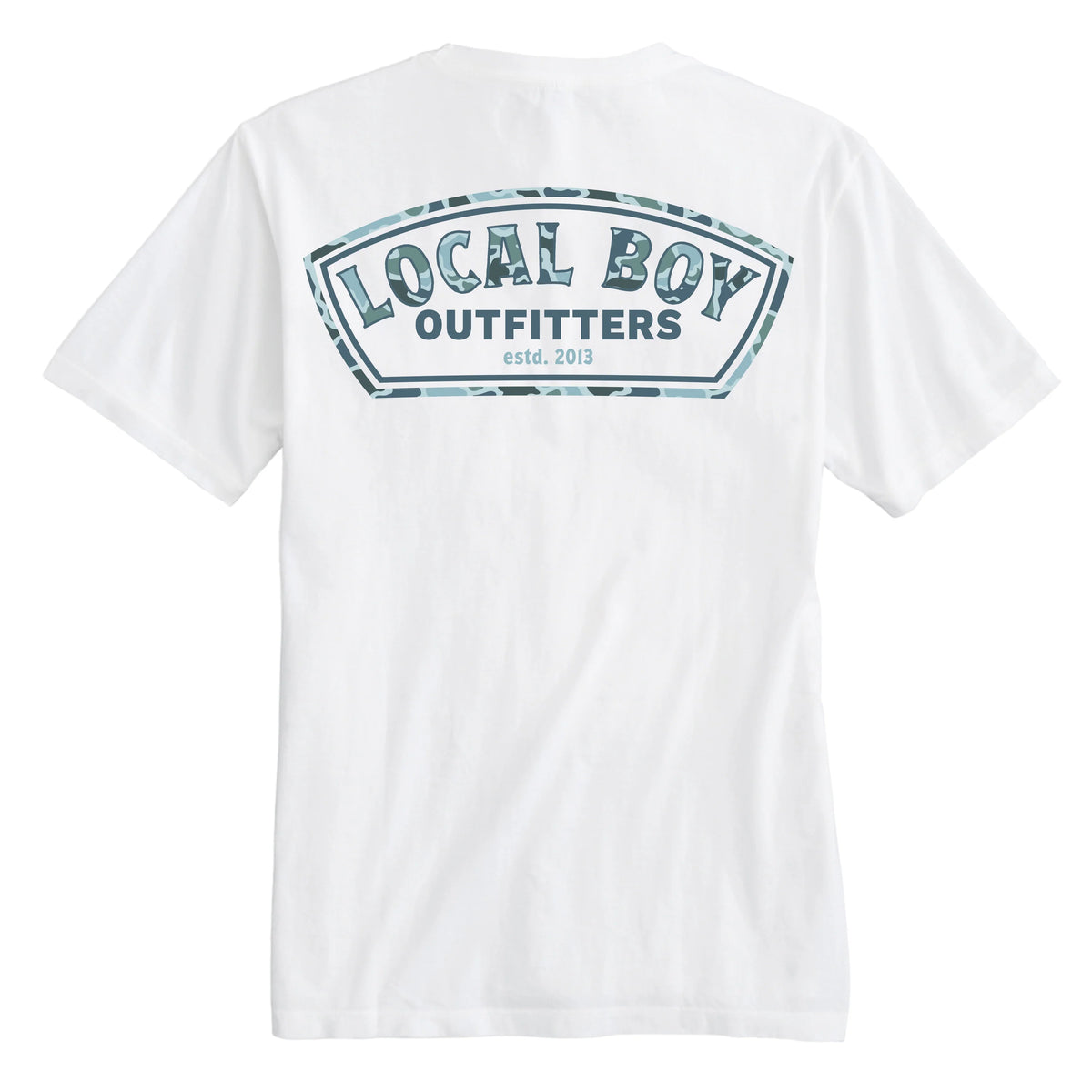 LOCAL BOY OUTFITTERS Men's Tees Local Boy Men's Localflage Lagoon Label T-Shirt