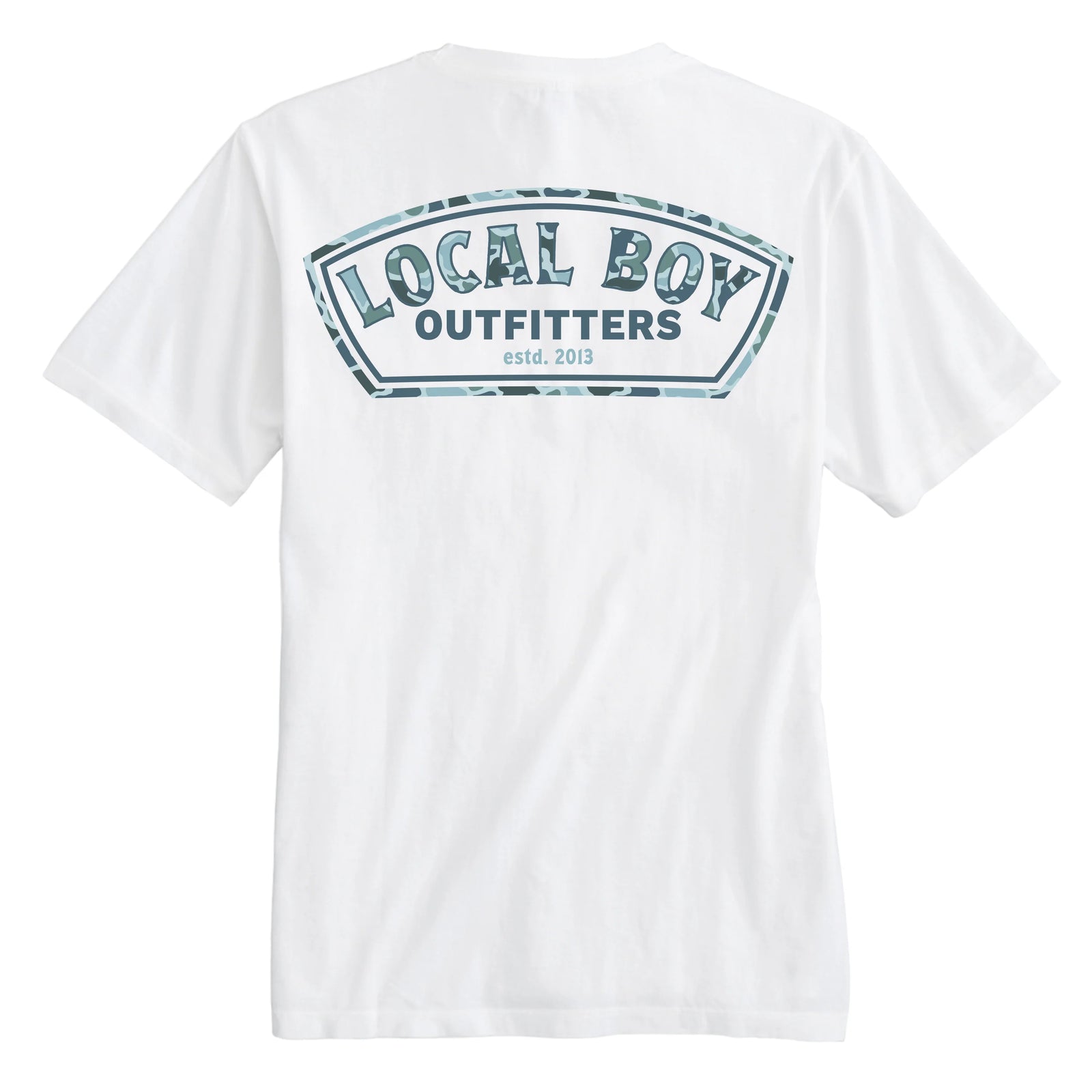 LOCAL BOY OUTFITTERS Men's Tees Local Boy Men's Localflage Lagoon Label T-Shirt