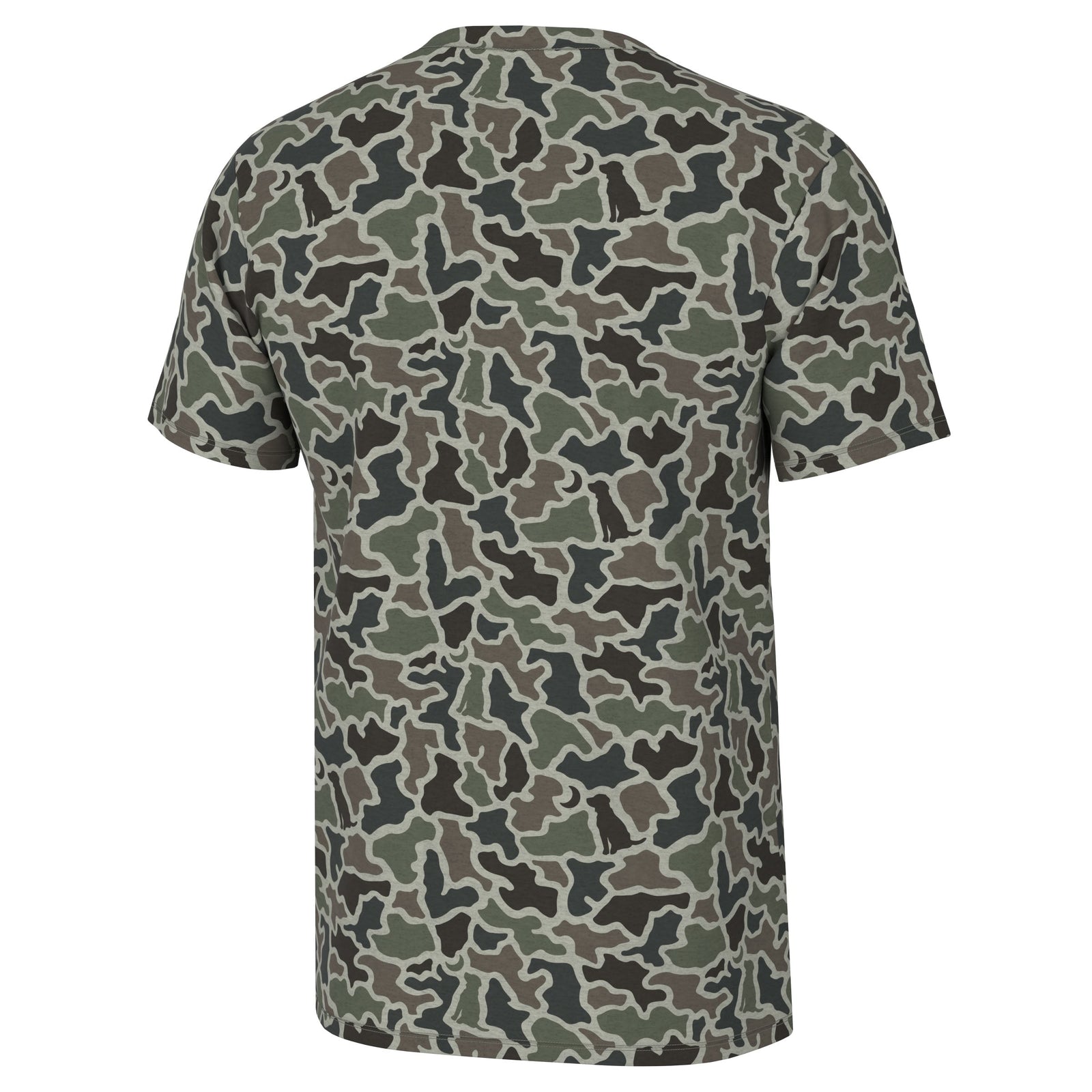 LOCAL BOY OUTFITTERS Men's Tees DOG & MOON CAMO / S Local Boy Men's Short Sleeve Heather Blend Crew l1400082dgmc