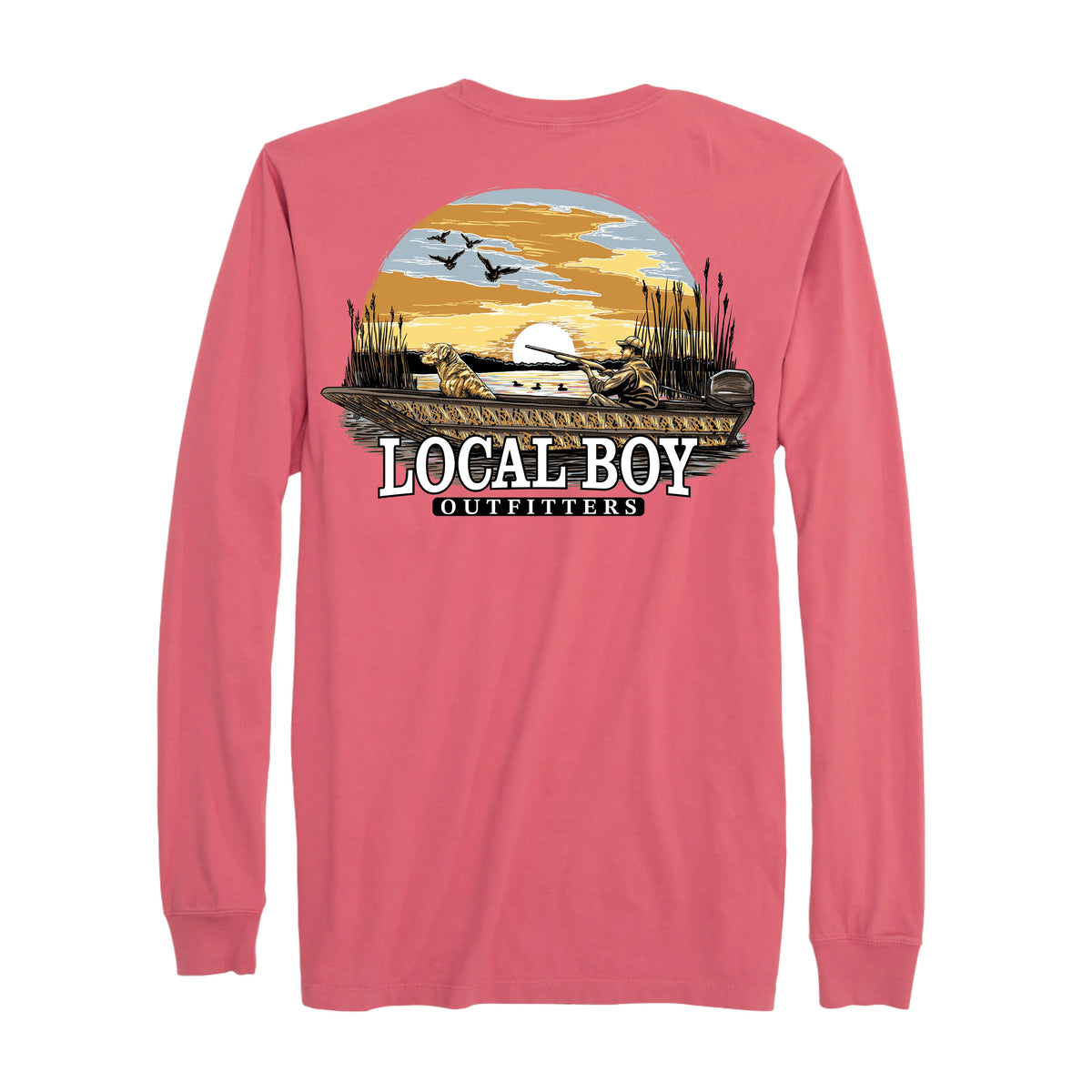 LOCAL BOY OUTFITTERS Men's Tees Local Boy Men's Sunset Hunt Long Sleeve T-Shirt