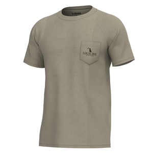LOCAL BOY OUTFITTERS Men's Tees Local Boy Men's Vintage Sphere Short Sleeve Heather Performance Shirt