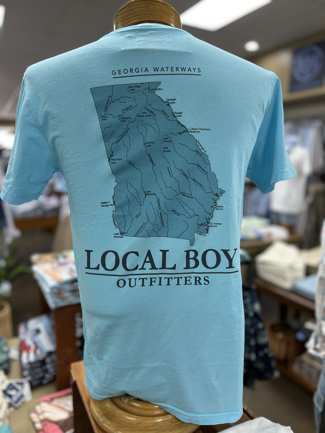 LOCAL BOY OUTFITTERS Men's Tees Local Boy Men's Waterways Tee || David's Clothing