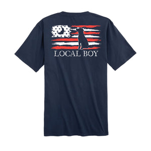 LOCAL BOY OUTFITTERS Men's Tees Local Boy Painted USA T-Shirt || David's Clothing