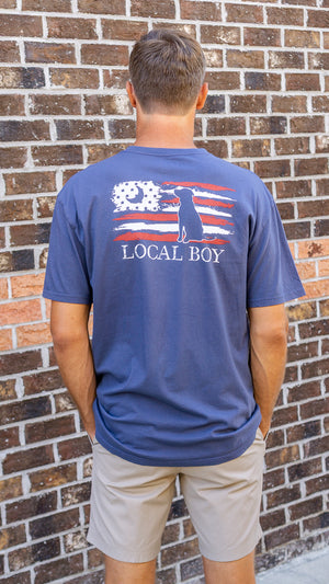 LOCAL BOY OUTFITTERS Men's Tees Local Boy Painted USA T-Shirt || David's Clothing