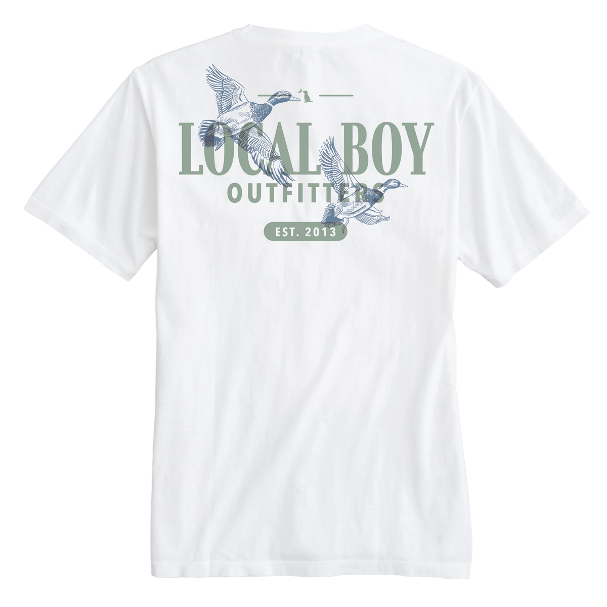 LOCAL BOY OUTFITTERS Men's Tees WHITE / S Local Boy Men's Lucky Ducks T-Shirt L1000807WHT