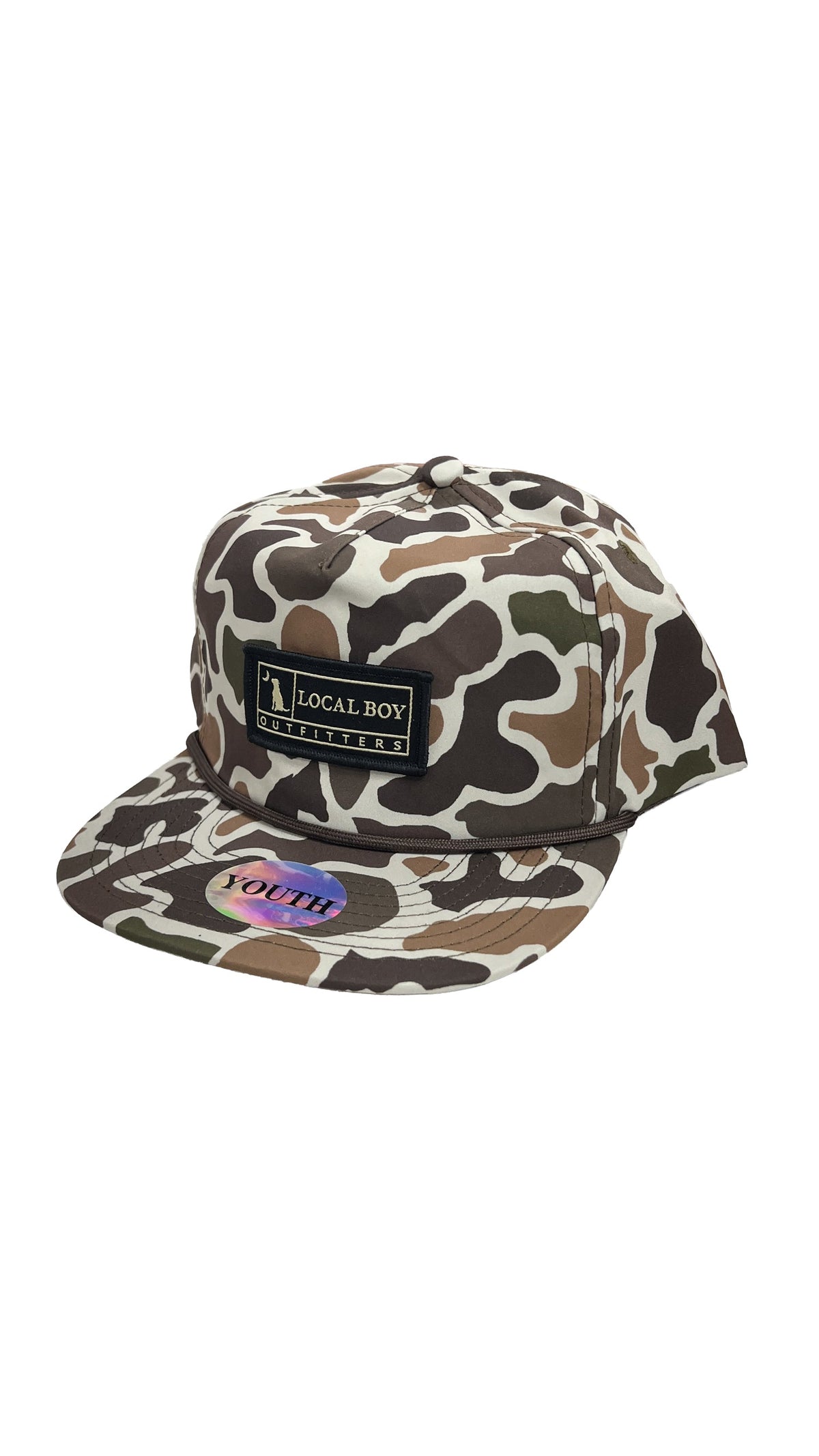 LOCAL BOY OUTFITTERS Youth Hats LOCALFLAGE VINTAGE Local Boy Youth Woven Patch Rope Hat L0500037LCV