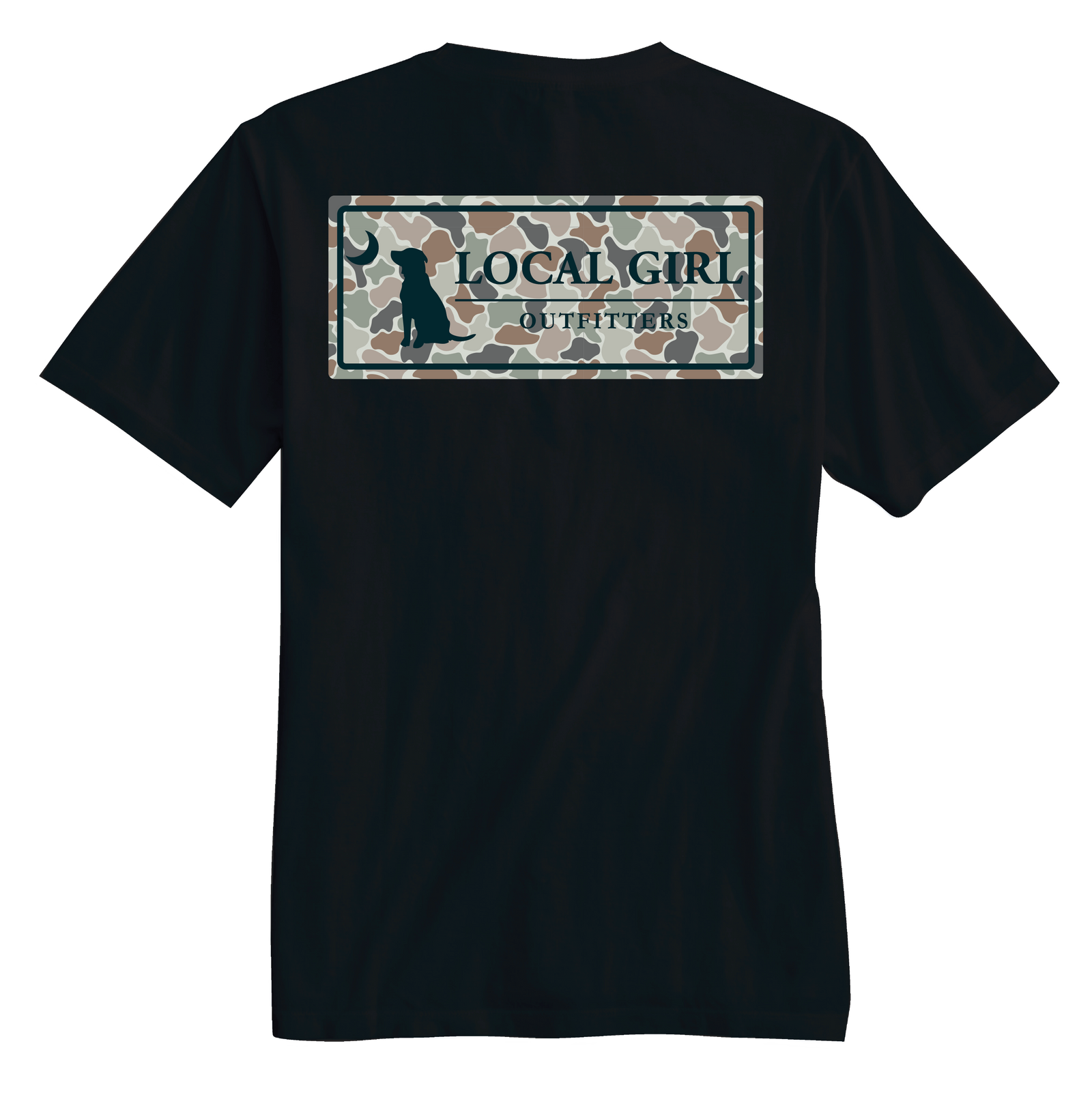 LOCAL GIRL Women's Tee Local Girl Forest Camo Flora Plate T-Shirt