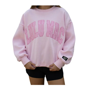 LU LU MAC Women's Sweatshirt PINK / XS Lulu Mac Mono Sweatshirt MONO-2225