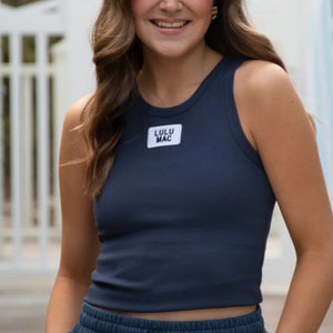 LU LU MAC Women's Top Lulu Mac Tank With Front Patch | David's Clothing