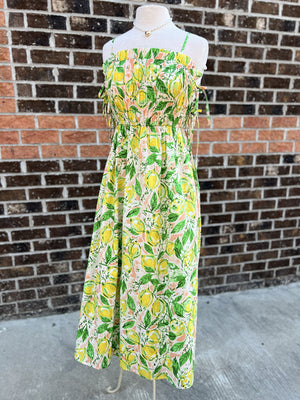 MEET ME IN SANTORINI Women's Dresses Lemon Grove Bliss Maxi Dress || David's Clothing