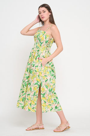 MEET ME IN SANTORINI Women's Dresses Lemon Grove Bliss Maxi Dress || David's Clothing