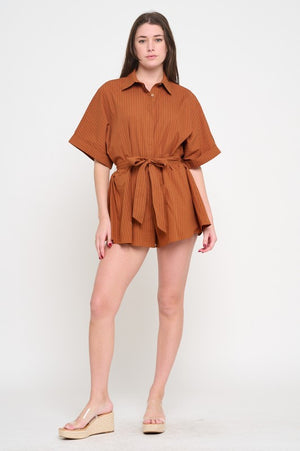 MEET ME IN SANTORINI Women's Romper Terracotta Ridge Romper