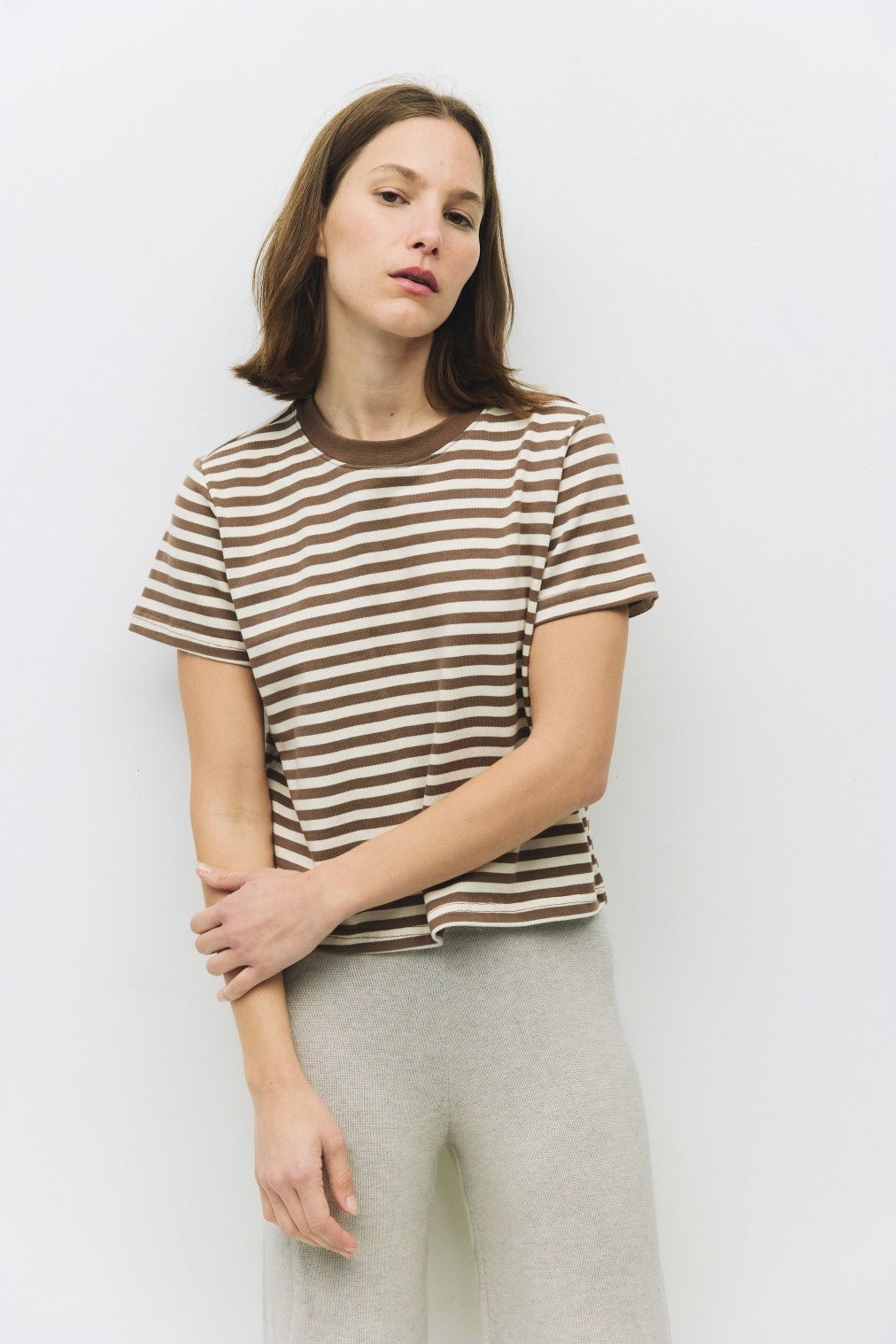 MOD REF CLOTHIN Women's Top BROWN / S The Cooper Top TAR0142