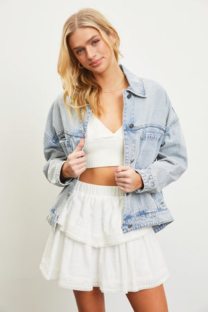 MUSTARD SEED Women Jackets Back Pleated Jacket || David's Clothing