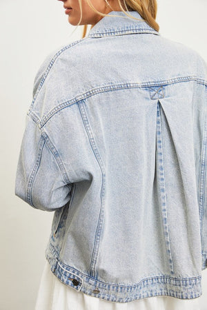 MUSTARD SEED Women Jackets Back Pleated Jacket || David's Clothing