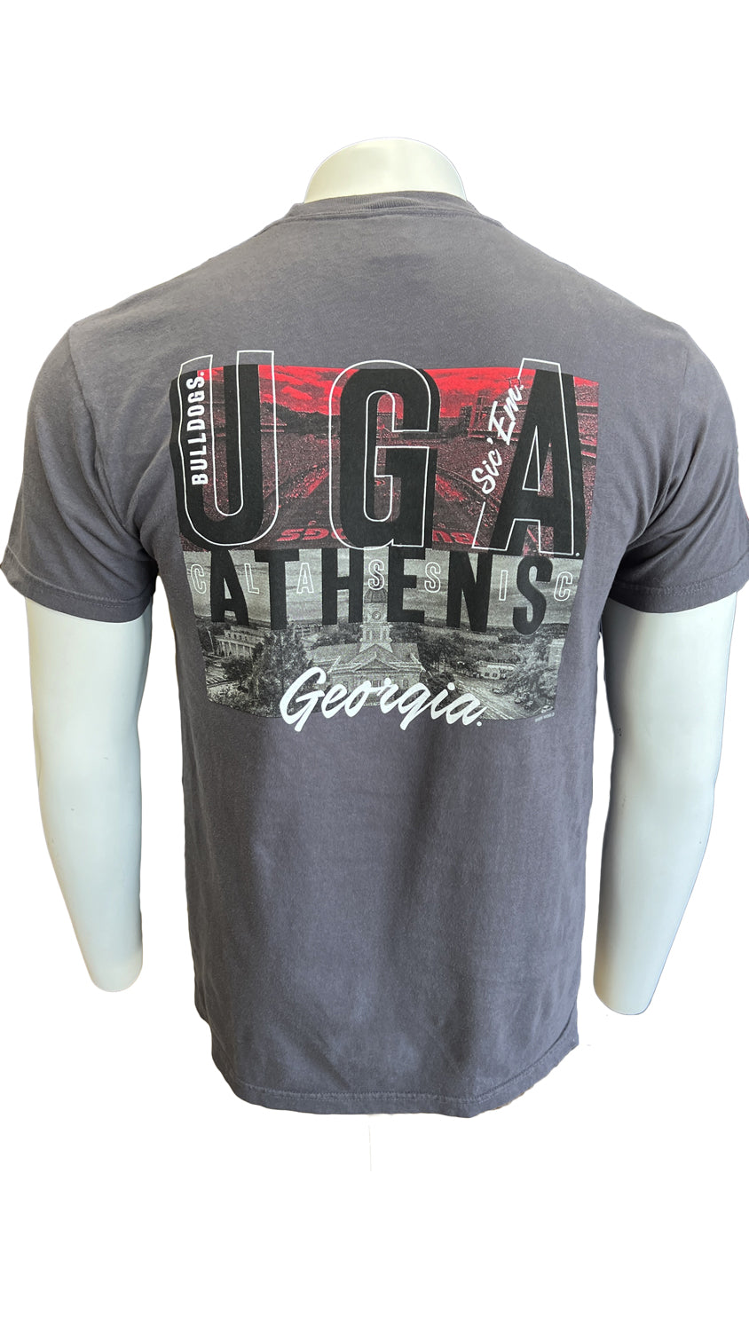 New World Graphics Men's Tees UGA Panos Short Sleeve T-Shirt Graphic Tee || David's Clothing