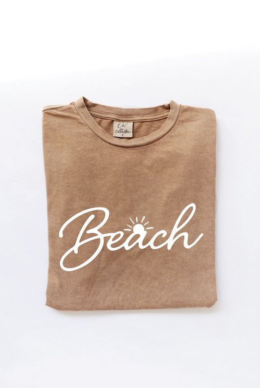 Oat Collective Women's Tee Beach Mineral Graphic Top || David's Clothing