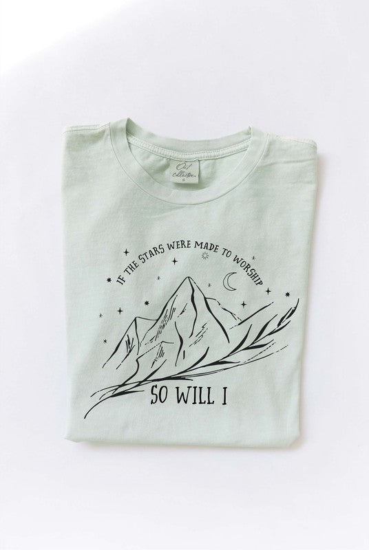 Oat Collective Women's Tee So Will I Mineral Graphic Tee || David's Clothing
