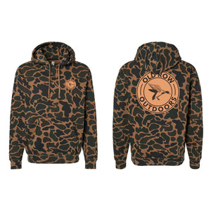 OLD ROW Men's Pullovers Old Row Outdoors Duck Circle Camo Hoodie || David's Clothing