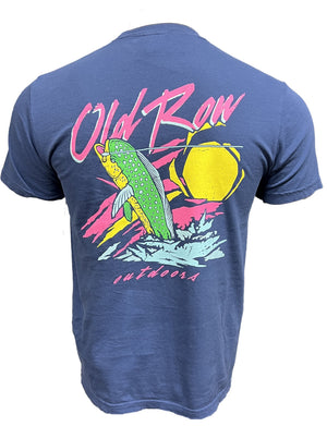 OLD ROW Men's Tees Old Row Neon Mahi SS Tee || David's Clothing