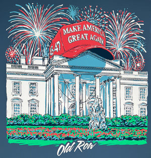 OLD ROW Men's Tees Old Row Trump 2024 White House Pocket Tee || David's Clothing