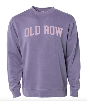 OLD ROW Women's Sweater PLUM / S Old Row Pigment Dyed Premium Crewneck || David's Clothing WROW2558