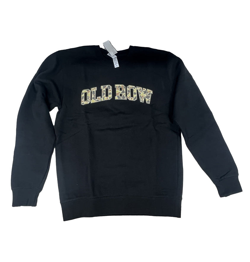 OLD ROW Women's Sweatshirt BLACK / S Old Row Camo Crewneck Sweatshirt WROW3366