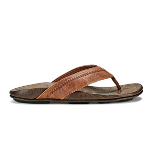 OLUKAI Men's Sandals Olukai Hiapo Men’s Leather Beach Sandals || David's Clothing