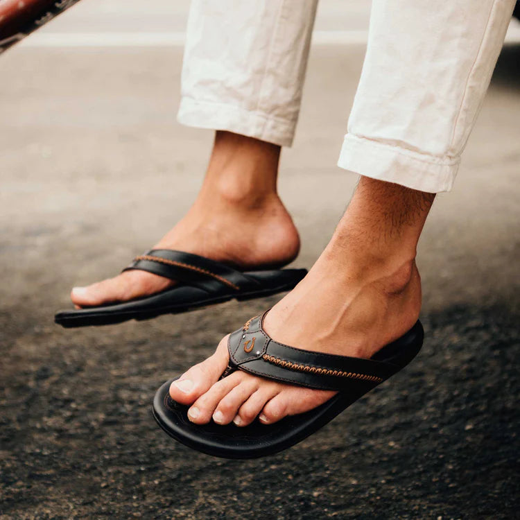 OLUKAI Men's Sandals Olukia Men's Leather Sandals Mea Ola || David's Clothing