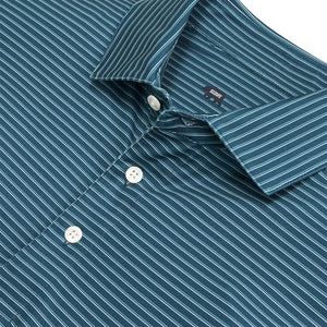 ONWARD RESERVE Men's Polo Onward Reserve Scout Stripe Performance Polo - Blue Wing Teal