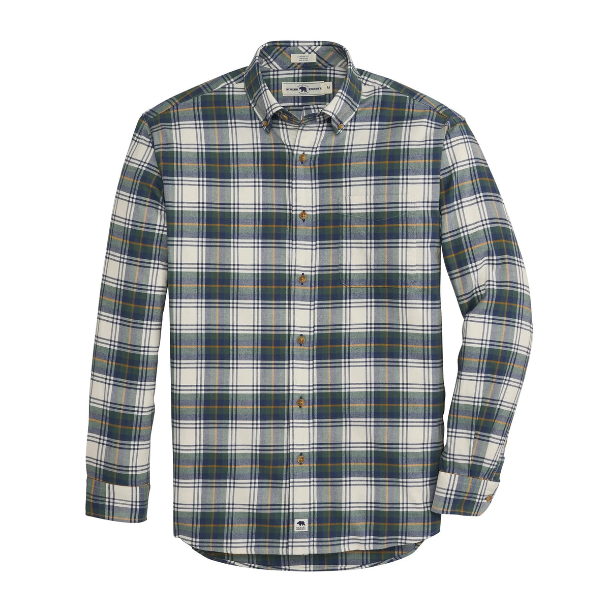 ONWARD RESERVE Men's Sport Shirt Onward Reserve Bark Featherweight Flannel - Mallard Green