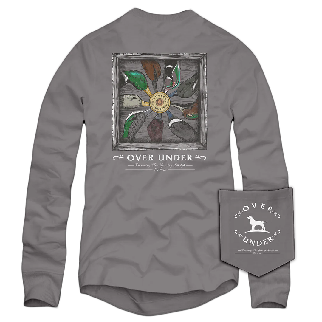 OVER UNDER CLOTHING Men's Tees Over Under L/S Duck Ring T-Shirt Hurricane || David's Clothing