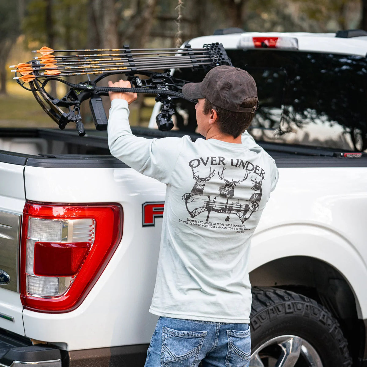 OVER UNDER CLOTHING Men's Tees Over Under L/S Immerse Yourself T-Shirt Bay