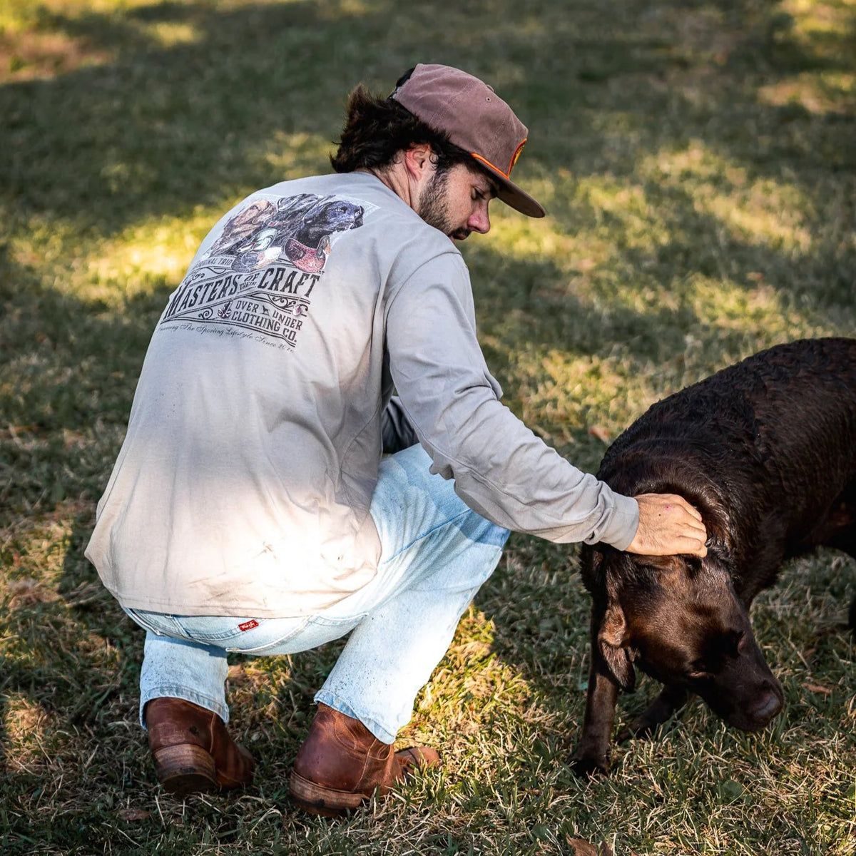 OVER UNDER CLOTHING Men's Tees Over Under L/S Masters Of Their Craft T-Shirt Hurricane