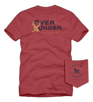 OVER UNDER CLOTHING Men's Tees Over Under S/S Buck Head T-Shirt Brick || David's Clothing 