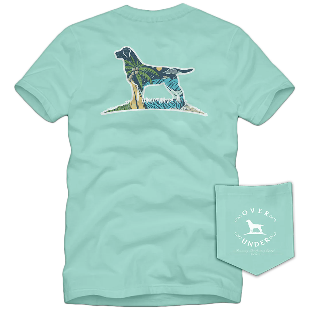 OVER UNDER CLOTHING Men's Tees Over Under S/S Tropic Dog T-Shirt Julep || David's Clothing