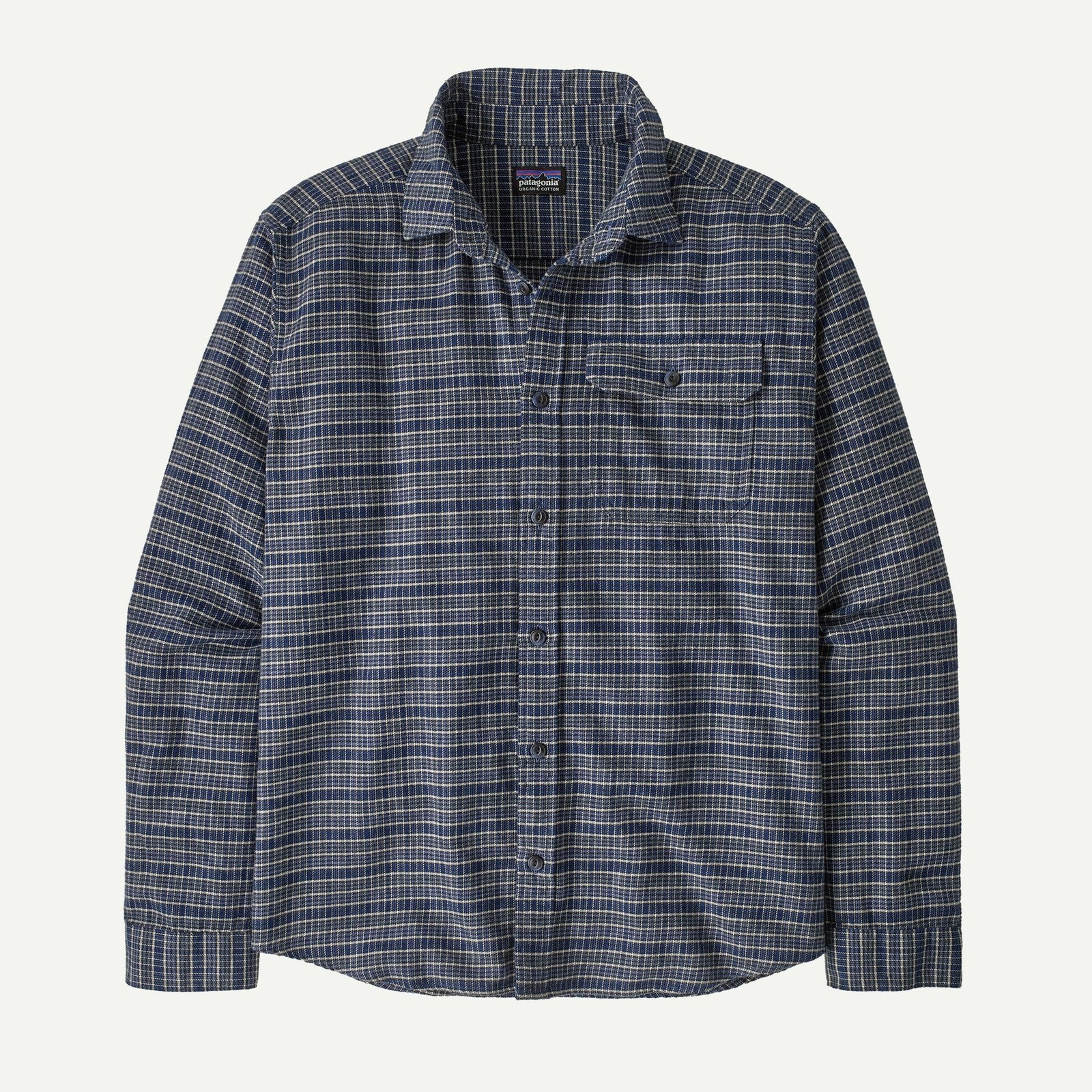PATAGONIA Men's Sport Shirt SUNKEN BLUE / S Patagonia Men's Long-Sleeved Lightweight Fjord Flannel Shirt 42410TRSN