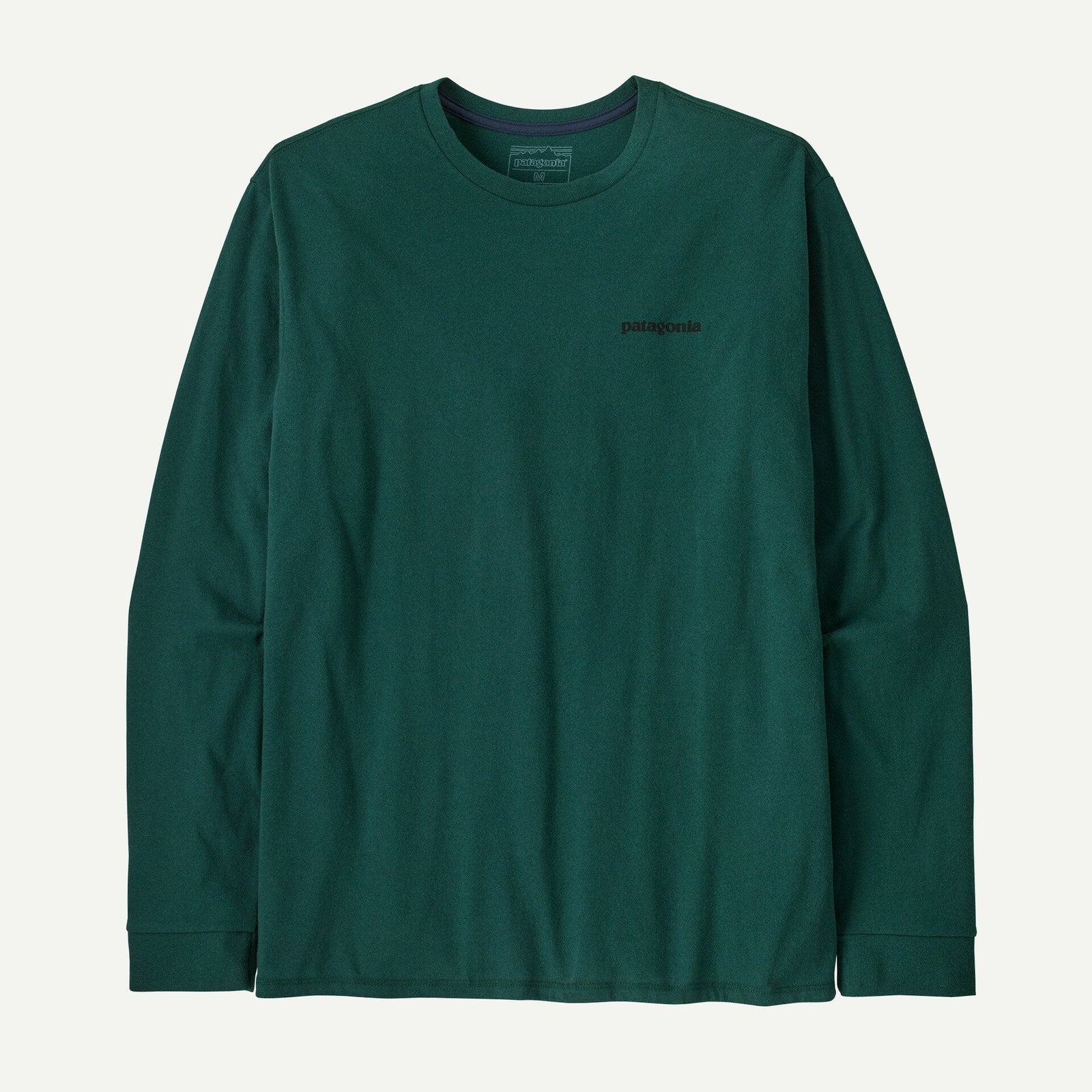 PATAGONIA Men's Tees CASCADE GREEN / S Patagnia Men's Long-Sleeved P-6 Logo Responsibili-Tee 38518CASG