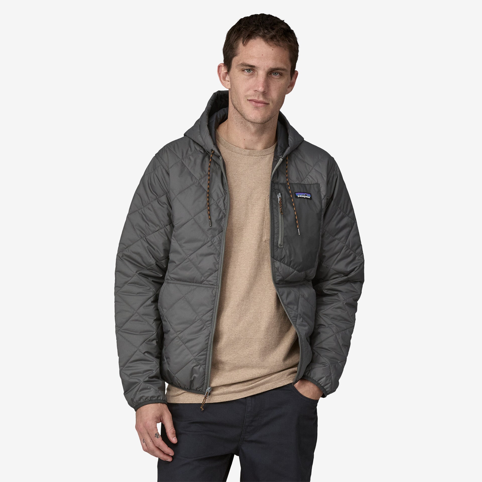 PATAGONIA Mens Jackets Patagonia Men's Diamond Quilted Bomber Hoody || David's Clothing