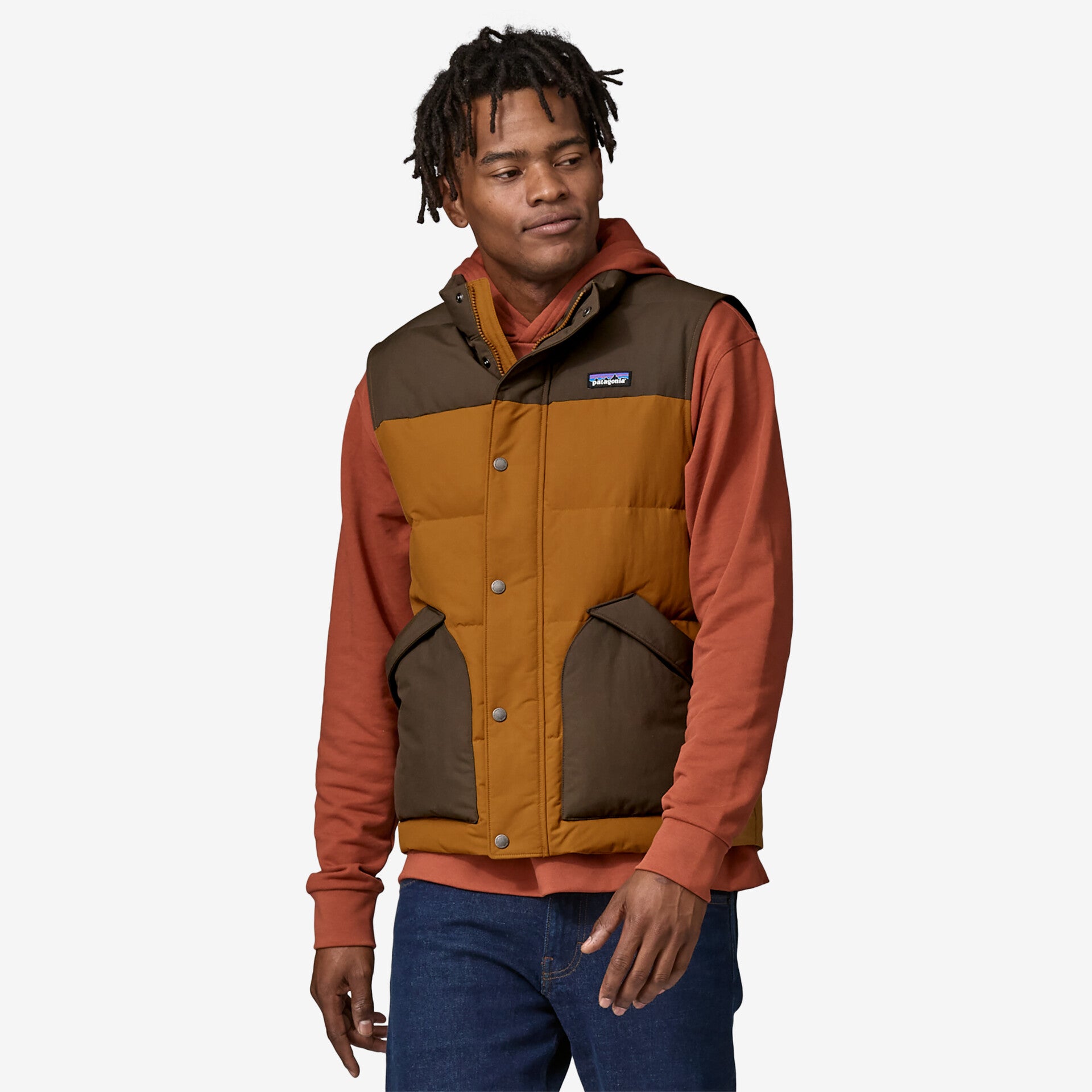 PATAGONIA Mens Jackets SHELTER BROWN / M Patagonia Men's Downdrift Vest || David's Clothing 20785SHBN